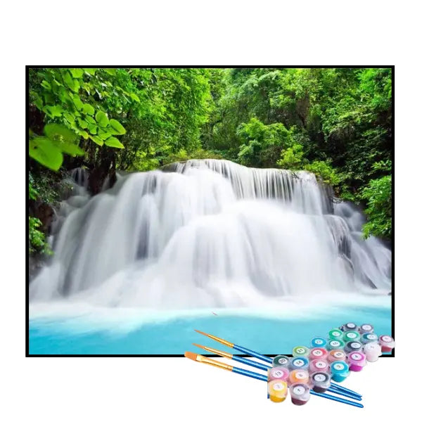 Kit de Pintura Numerada - A Força da Cachoeira