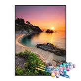 Kit de Pintura Numerada - Praia na Ilha dos Sonhos