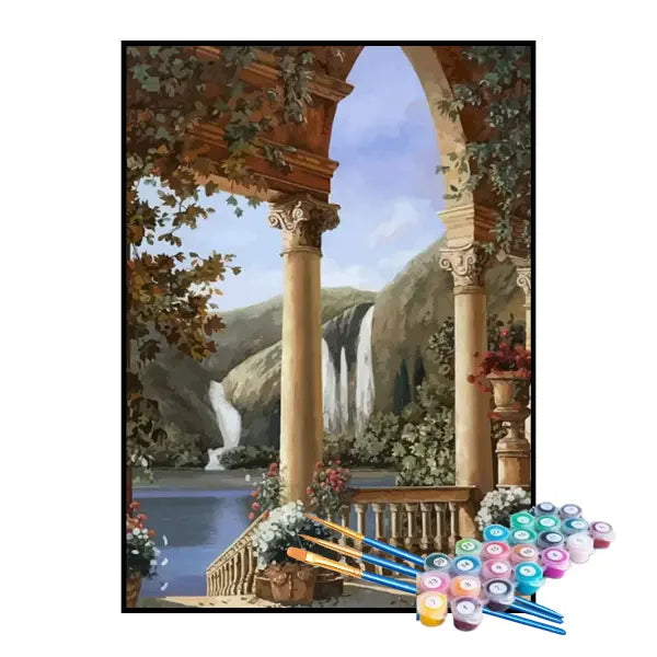 Kit de Pintura Numerada -  Vista da Cachoeira