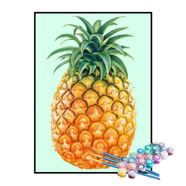 Kit de Pintura Numerada - Abacaxi