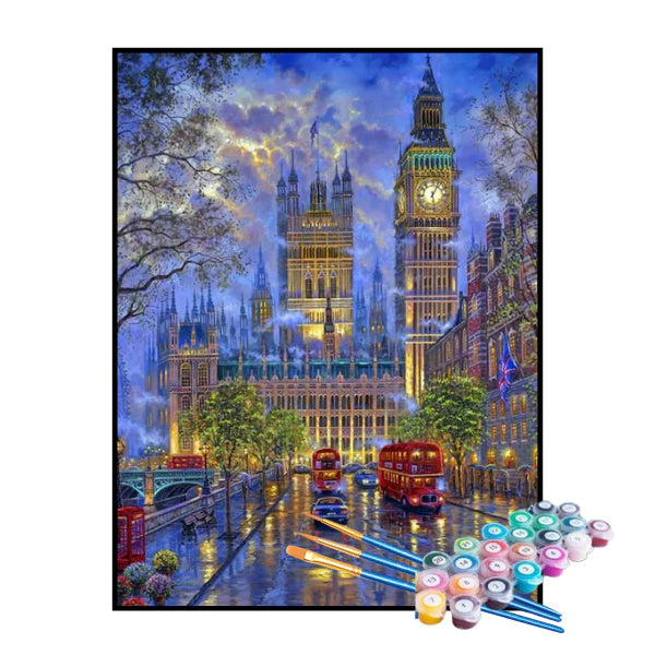 Kit de Pintura Numerada - Londres ao Entardecer