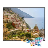 Kit de Pintura Numerada - Costa Amalfitana na Itália