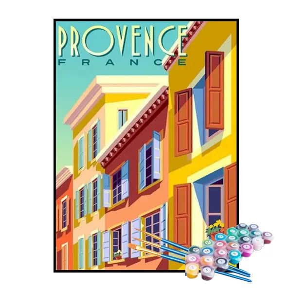 Kit de Pintura Numerada - Provença, França