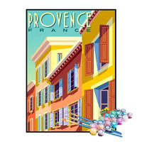 Kit de Pintura Numerada - Provença, França
