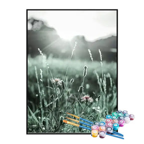 Kit de Pintura Numerada - Luz do Sol Através da Grama