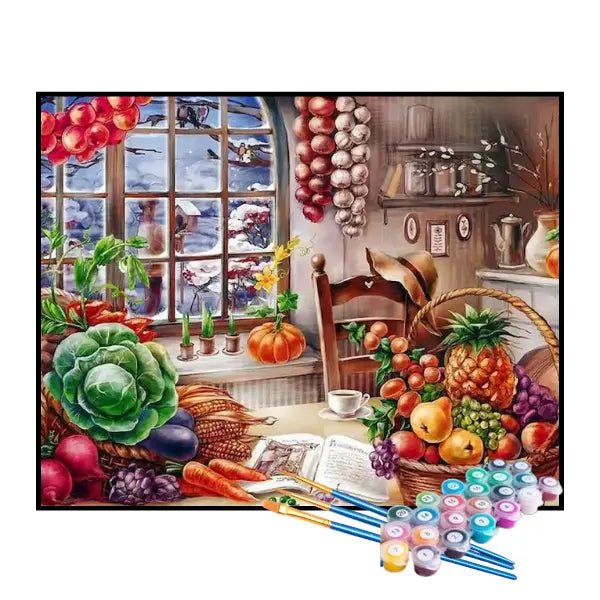 Kit de Pintura Numerada - Frutas