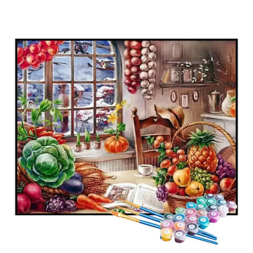 Kit de Pintura Numerada - Frutas