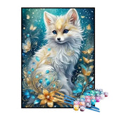 Kit de Pintura Numerada - Raposa Branca Mística