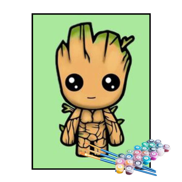 Kit de Pintura Numerada - Baby Groot