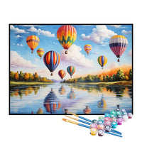 Kit de Pintura Numerada - Campo de Balões