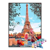 Kit de Pintura Numerada - Torre Eiffel