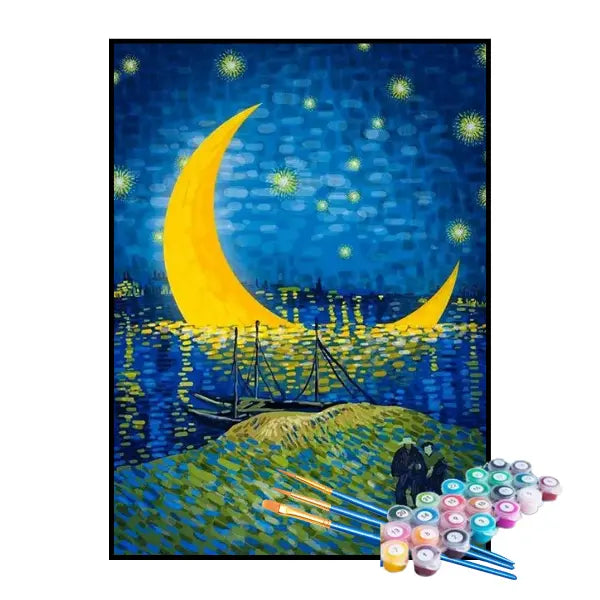 Kit de Pintura Numerada - Passeio Encantado ao Luar