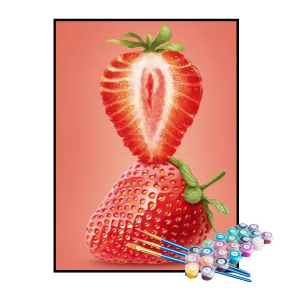 Kit de Pintura Numerada - Morango