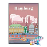 Kit de Pintura Numerada - Hamburgo