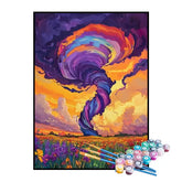 Kit de Pintura Numerada - Furacão Violeta