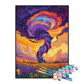 Kit de Pintura Numerada - Furacão Violeta