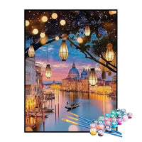 Kit de Pintura Numerada - Luzes de Veneza