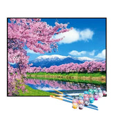 Kit de Pintura Numerada - Campos de Cerejeiras