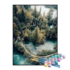 Kit de Pintura Numerada - Floresta