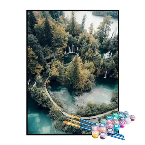 Kit de Pintura Numerada - Floresta