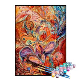 Kit de Pintura Numerada - Os Pavões