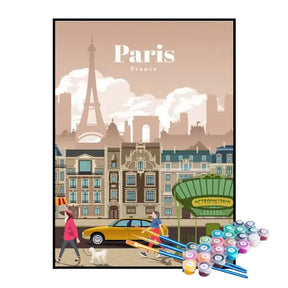 Kit de Pintura Numerada - Paris
