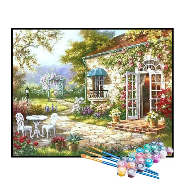 Kit de Pintura Numerada - Casa de Campo