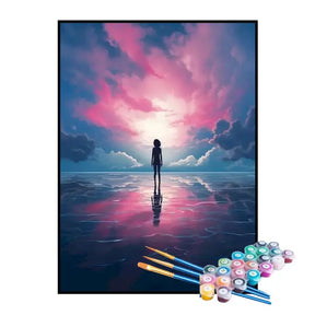 Kit de Pintura Numerada - Garota no Universo