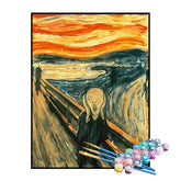 Kit de Pintura Numerada - O Grito – Edvard Munch