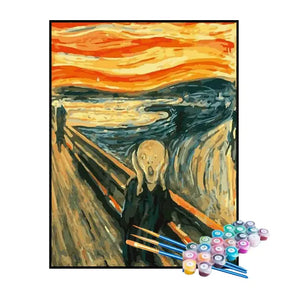 Kit de Pintura Numerada - O Grito – Edvard Munch