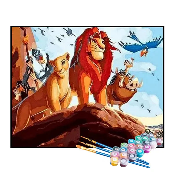 Kit de Pintura Numerada - O Rei Leão