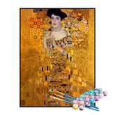 Kit de Pintura Numerada - Retrato de Adele Bloch-Bauer I de Gustav Klimt