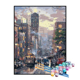 Kit de Pintura Numerada - Teleférico na Cidade