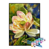 Kit de Pintura Numerada - Detalhes da Flor de Lótus