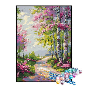 Kit de Pintura Numerada - Caminho Florido