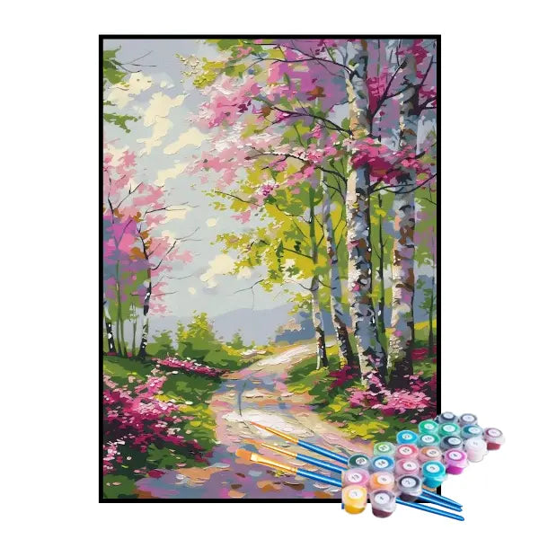 Kit de Pintura Numerada - Caminho Florido