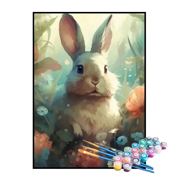 Kit de Pintura Numerada - Coelhinho no Jardim