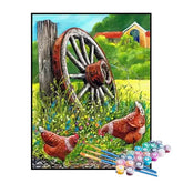 Kit de Pintura Numerada - Galinhas