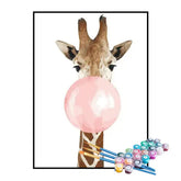 Kit de Pintura Numerada - Girafa com Chiclete