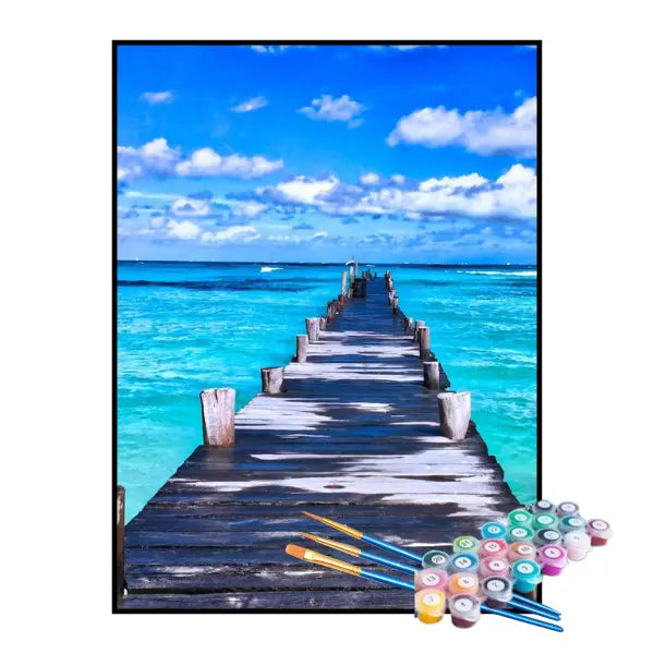 Kit de Pintura Numerada - Maldivas