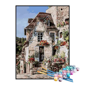 Kit de Pintura Numerada - A Bela Casa de Pedra