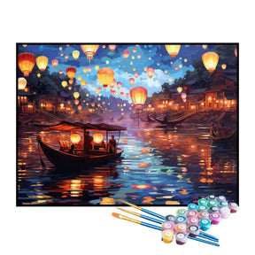 Kit de Pintura Numerada - Festival das Luzes