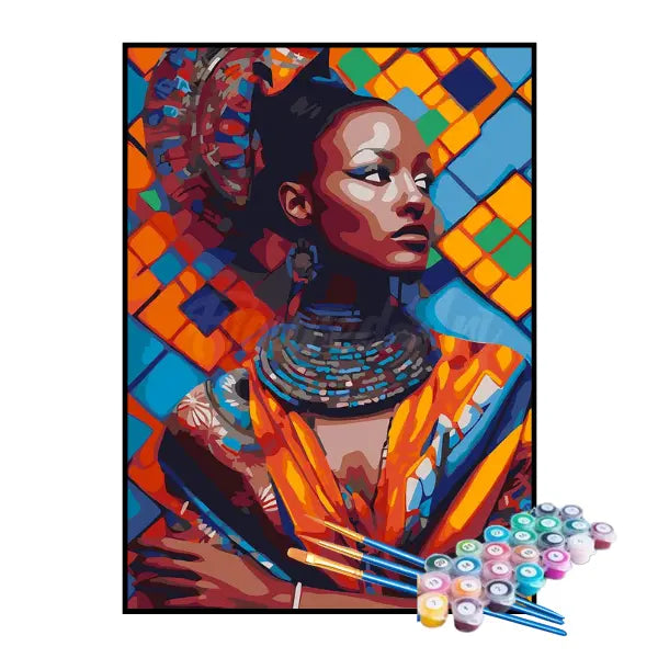 Kit de Pintura Numerada - A Beleza Feminina