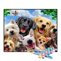 Kit de Pintura Numerada - Animais Divertidos