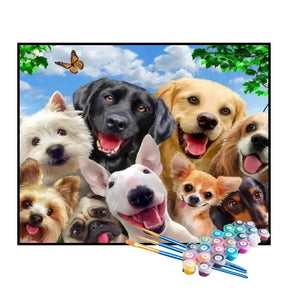 Kit de Pintura Numerada - Animais Divertidos