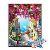 Kit de Pintura Numerada - Escadas Floridas