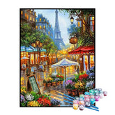 Kit de Pintura Numerada - Vilarejo em Paris