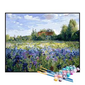 Kit de Pintura Numerada - Campo Florido