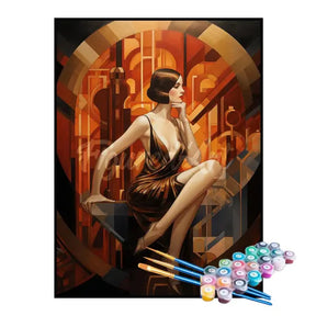 Kit de Pintura Numerada - A Musa Sentada