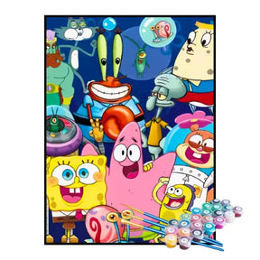 Kit de Pintura Numerada - Bob Esponja